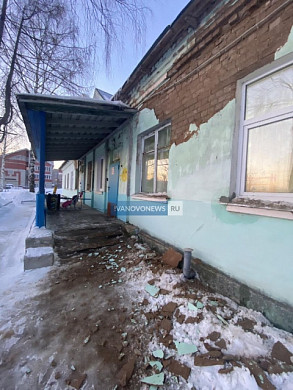 В ивановском детском саду рядом с ясельной группой обвалилась стена